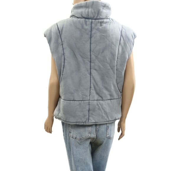 Free People Roll With Us Puffer Vest Jacket Top Quilted Oversized XS NWT 284123 - Picture 4 of 6